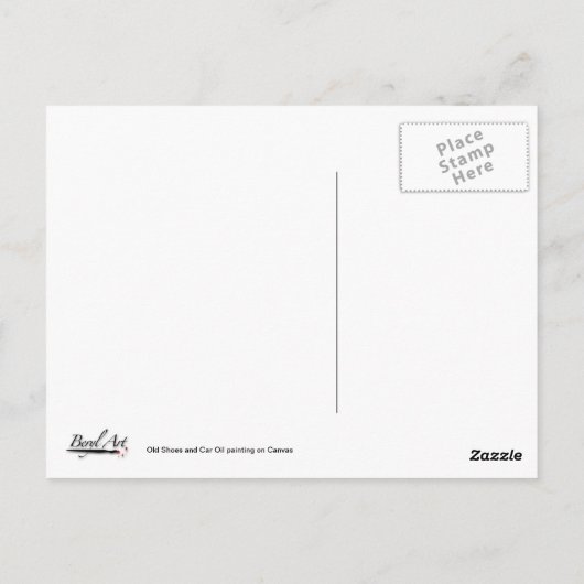 Oude schoenen en oud Briefkaart (Achterkant)