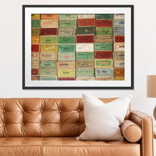 Oude schoenendozen poster