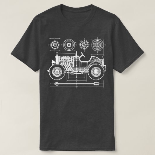 Oude school 1 t-shirt (Design voorkant)