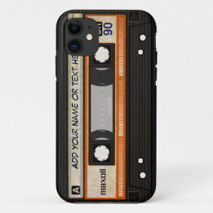 Oude School 80s DJ Music Cassettebandje Pattern Case-Mate iPhone Case