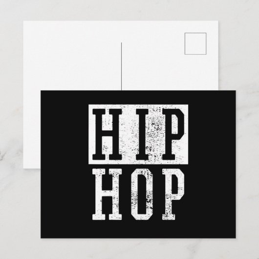 Oude School 90 van de Negentiende Hop Hop Rap Dami Briefkaart (Voorkant / Achterkant)