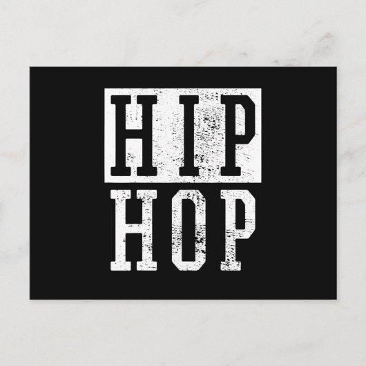 Oude School 90 van de Negentiende Hop Hop Rap Dami Briefkaart (Voorkant)