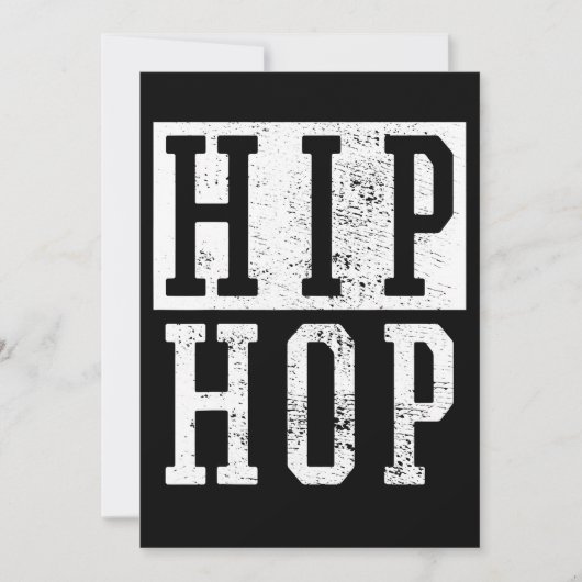 Oude School 90 van de Negentiende Hop Hop Rap Dami Feestdagenkaart (Voorkant)