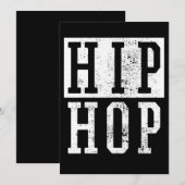 Oude School 90 van de Negentiende Hop Hop Rap Dami Feestdagenkaart (Voorkant / Achterkant)