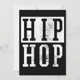 Oude School 90 van de Negentiende Hop Hop Rap Dami Feestdagenkaart