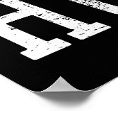 Oude School 90 van de Negentiende Hop Hop Rap Dami Poster (Hoek)