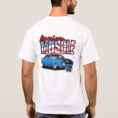 Oude school, Amerikaanse spieren, 69' Chevy Camaro T-shirt (Achterkant)