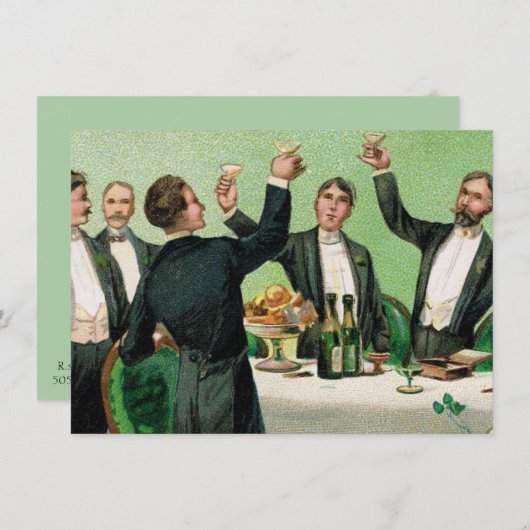 Oude School Bachelorfeest Kaart (Voorkant / Achterkant)