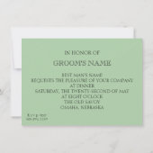 Oude School Bachelorfeest Kaart (Achterkant)