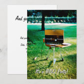 OUDE SCHOOL BBQ GRILL Party 1959: Kleurfoto Kaart (Voorkant / Achterkant)