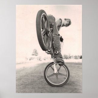 oude school BMX Poster