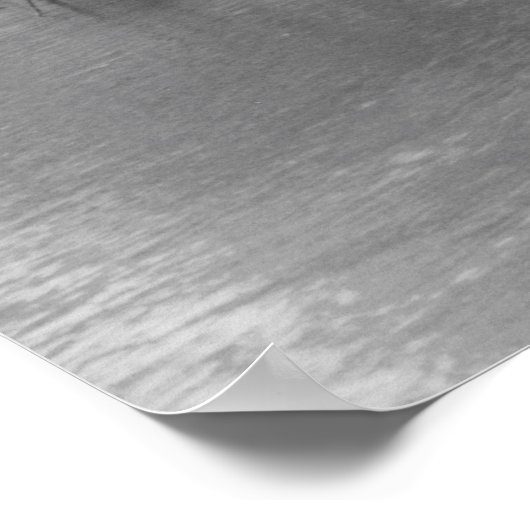 Oude school BMX print, een dag bij het meer Poster (Hoek)