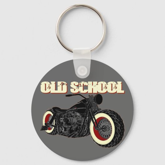 - Oude School Bobber-3 Sleutelhanger (Voorkant)