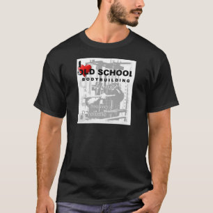 Oude school bodybuilding sport pop art t-shirt