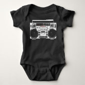 Oude School Boombox Onezee! Romper (Voorkant)