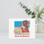 Oude school briefkaart (Staand voorkant)