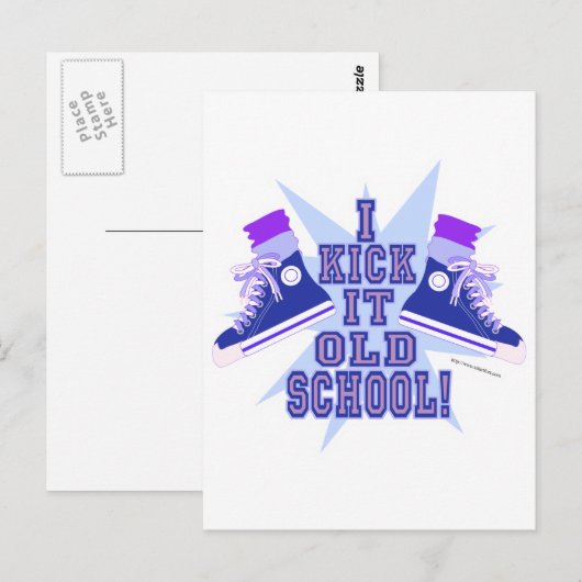 Oude school briefkaart (Voorkant / Achterkant)