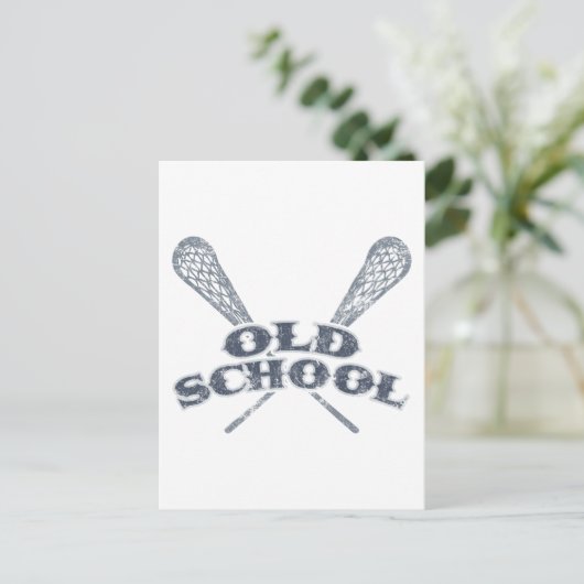 Oude school briefkaart (Staand voorkant)