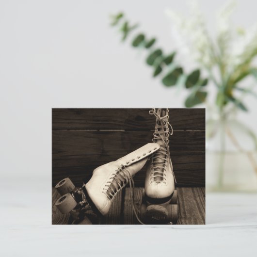 Oude school briefkaart (Staand voorkant)