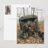 Oude school, Briefkaart van de schoolbus (Voorkant / Achterkant)