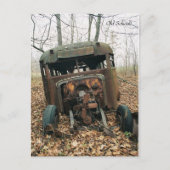 Oude school, Briefkaart van de schoolbus (Voorkant)