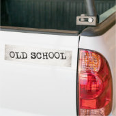 Oude school bumpersticker (Op Truck)