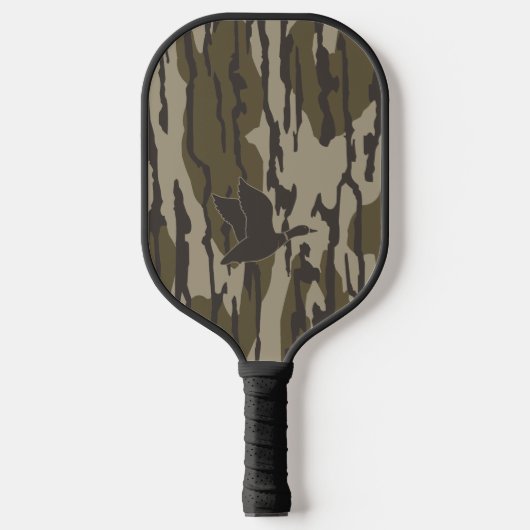 Oude School Camo Eend Jagen Pickleball Paddle (Voorkant)