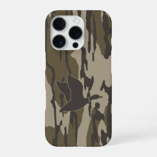 Oude School Camo Eend Jagend Bottomland Camo iPhone 16 Pro Hoesje