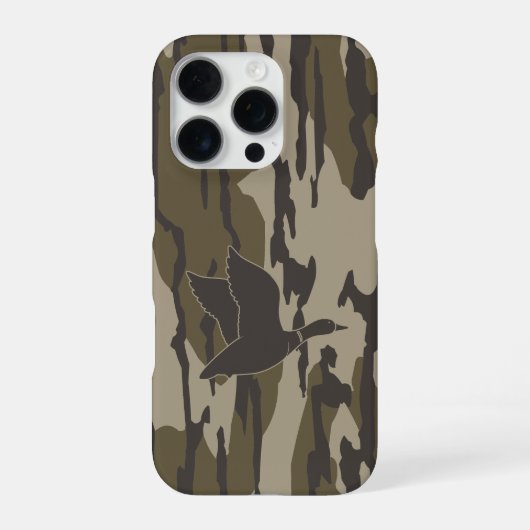 Oude School Camo Eend Jagend Bottomland Camo iPhone Hoesje (Achterkant)
