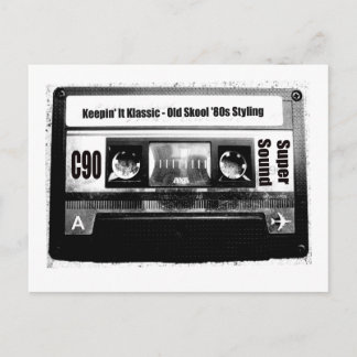 Oude school Cassette Briefkaart