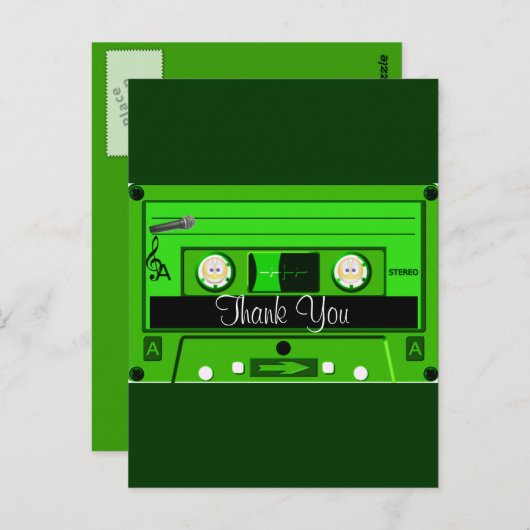 Oude school, Cassette_ Briefkaart (Voorkant / Achterkant)