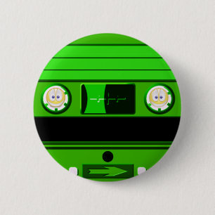 Oude school, Cassette_ Ronde Button 5,7 Cm