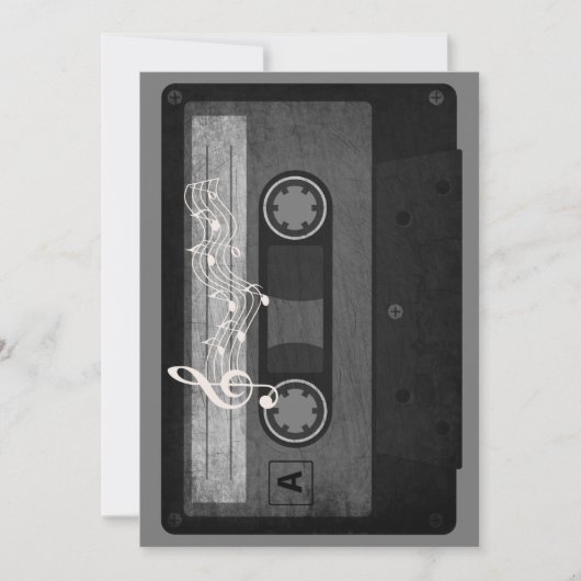 Oude school cassette versleten  kaart (Voorkant)