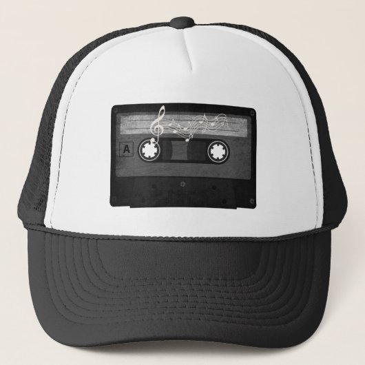 Oude school cassette versleten trucker pet (Voorkant)