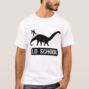 Oude school Dino Skateboarding T-shirt