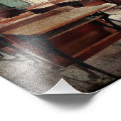 Oude school, een eenkamerschool in Uitzicht Foto Afdruk (Hoek)