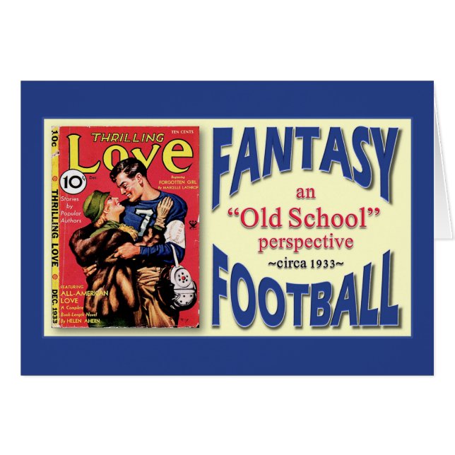 Oude School Fantasy Football (Voorkant Horizontaal)