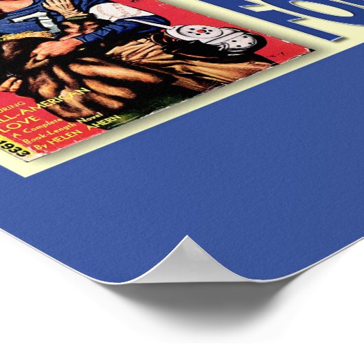 Oude School Fantasy Football Poster (Hoek)