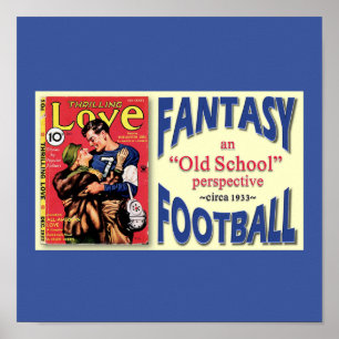 Oude School Fantasy Football Poster