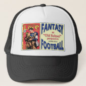 Oude School Fantasy Football Trucker Pet (Voorkant)