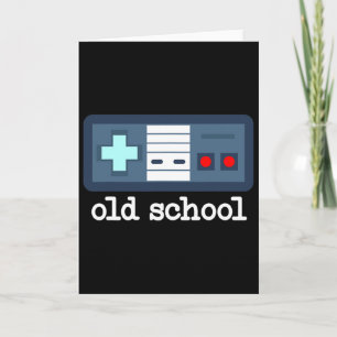 Oude School Gamer 80's Heren Vintage Retro Videosp Kaart