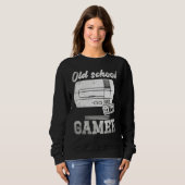 Oude School Gamer Arcade Nerd Citaat Console Hobby Trui (Voorkant volledig)