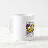 Oude School Gamer Vader Retro Mok Ontwerp (Voorkant links)
