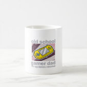 Oude School Gamer Vader Retro Mok Ontwerp (Center)