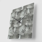 Oude school Gesimuleerd geborsteld aluminium Vierkante Klok (Hoek)