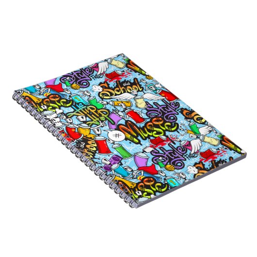 Oude School Graffitti Notitieboek (Rechterzijde)
