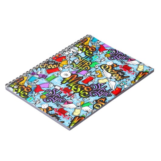 Oude School Graffitti Notitieboek (Linkerzijde)