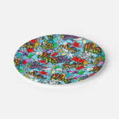 Oude School Graffitti Papieren Bordje (Gekanteld)