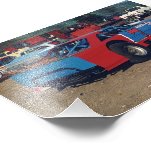 Oude school Gregg Racing Foto Afdruk (Hoek)