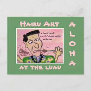 Oude school Hawaii Tourist Haiku Art Briefkaart